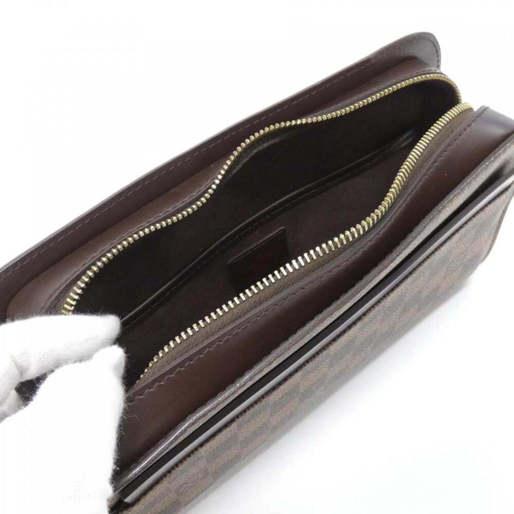 LOUIS VUITTON Authentic Brown Damier Clutch Bag - Picture 8 of 9
